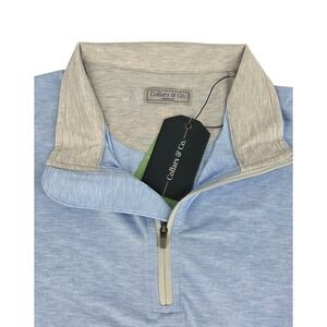 NWT Collars and Co DriRelease® Performance Pullover Coastal Blue Medium